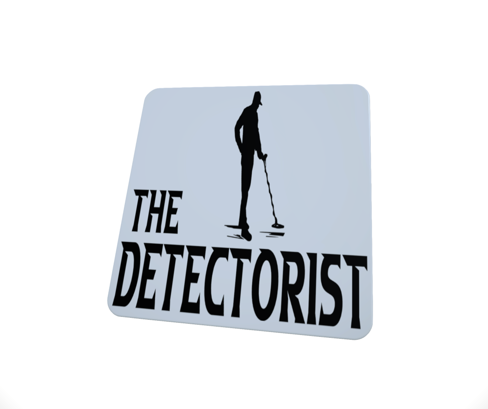 The Detectorist Hardboard Coaster, Funny Coaster, Metal Detector